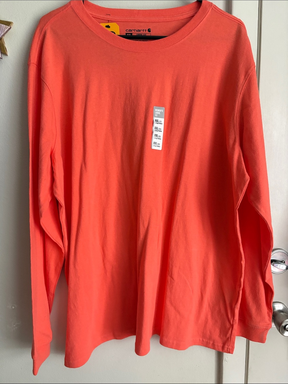 Carhartt Loose Fit Long Sleeve Tee in Pink